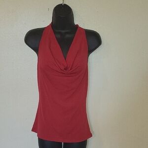 Body Central Red Cowl Halter Women's Camisole